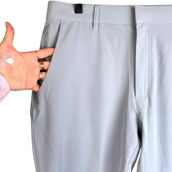 Fabletics 31x30 The Only Pant Gray Lightweight Pull On Mid Rise Pants 5 Pocket - Picture 8 of 11